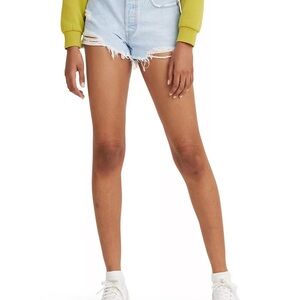Levi's Light Blue Jean Shorts
